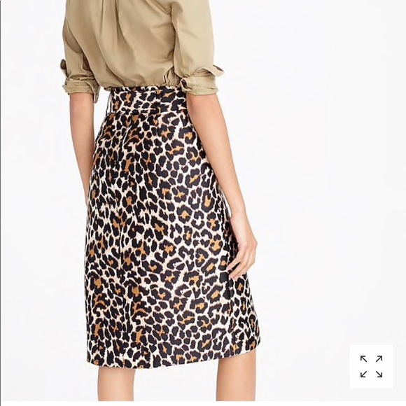 J.Crew• Leopard Tie- Waist Skirt - Picture 4 of 8